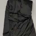 BDDC Cocktail Table Covers - 2 Pack 24"x 43" Black Cocktail Table Tablecloth with Natural Wavy Round Skirt for Bar Wedding Party Banquet