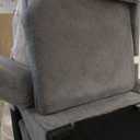 Wakefit Sectional Sofa Couch, Modern 4-Seaters Living Room Furniture Sets with Reversible Chaise Lounge & 2 Pillows | L Shape Couch | Cup Holders | Linen Fabric, Gray (96 Inches, Grey)