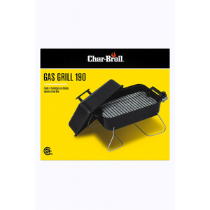 Char-Broil 190 Camp Gas Grill Portable High-Quality Propane Tabletop