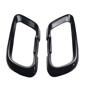 Yoegerery 2pcs Stainless Steel Exterior Accessories Exhaust Muffler Tail Pipe Trim Cover compatible with BMW M Sport X5 G05 X6 G06 X7 G07 2019 2020 2021 (Black)