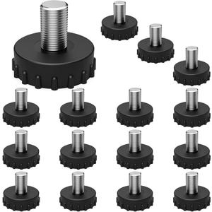 [16 Pack] 5/16-18 Stainless Steel Furniture Leveling Feet Adjustable Screw-in Threaded Glides Furniture Levelers Only Suitable for Furniture Feet with 5/16" Screw Hole