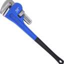 Gisafai 36" Straight Heavy Duty Pipe Wrench Set Plumber Adjustable Water Alloy Steel Grip Plumber's Wrench Plumbing Tools, Blue