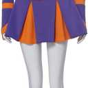 RoleplayCos Jennifer Check Cheer Costume Women's High School Long Sleeve Purple Jennifers Body Costume Cheerleader Uniform Dress Outfit Adult (M, purple)