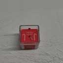 Candy Cane Square Candle Red
