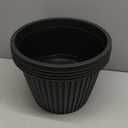 Large-Planter-Indoor-Outdoor Plant Pots, 14 inch 4 Pack Plastic Flower Pots with Saucer And Drainage Holes, Modern Garden Planters For Planting Medium Large Plants, Decorative Resin Garden Pots (Blue Green)