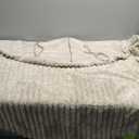 Papasan Chair Cushion Cover, Plush Faux Fur papasan Cushion Cover, 50 Inch for 40-44 Inch Cushions, Super Soft Removable Cover with Ties & Zipper, Machine Washable - Khaki