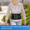 VELPEAU One-Piece Molding Lumbar Support Brace for Back Pain, Sciatica, Scoliosis, Herniated Disc - Adjustable Straps, Highly Breathable Fabric - For Men & Women - Fits 44-52″ Waist (Comfort Version, X-Large)