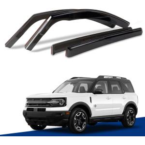 in-Channel Window Visors for 2021-2024 Ford Bronco Sport Rain Guards Sun Shields Window Deflector Wind Vent Visors4PCS
