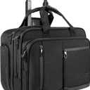 VANKEAN 17.3 Inch Rolling Laptop Bag, Waterproof Overnight Rolling Bags, Laptop Bags for Travel/Work/Business, Stylish Carry on Briefcase, Black