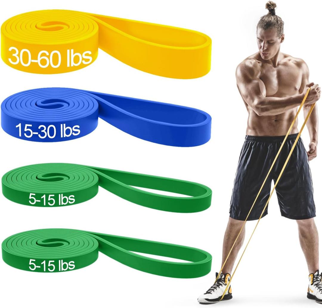Pull Up Bands, Resistance Bands, Pull Up Assistance Band Resistance Exercise Bands for Men & Women Working Out, Body Stretching, Physical Therapy, Muscle Training - Blue Model 001