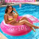 HeySplash Pool Floats, Inflatable Pool Float, Large Floatie for Bachelorette Party, Swim Tube River Lake Beach Bride Wedding Decor Fun Toy Raft Adults