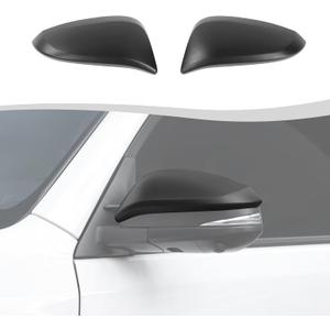 Side Rearview Mirror Cap Cover Kit Fit for 2014-2024 Toyota 4Runner/ for 2014-2019 Highlander/for 2013-2018 RAV4(Matte Black, 2Pcs)
