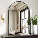 VooBang Arched Wall Mirror, 30 x 38 inch Arch Bathroom Mirror Black
Wall Mounted Bathroom Vanity Mirror with Arch Metal Frame, Modern Room Decor for Bedroom, Entryway, Hanging or Leaning