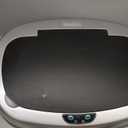 iTouchless SensorCan 50 Liter / 13 Gallon Kitchen Trash Can with Lid & Odor Filter  Motion Sensor Stainless Steel Garbage Bin for Home, Office, or Garage  Slim Oval Shape, Large Capacity Design (Light Silver, Black)