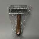 Dough Lattice Cutter, Stainless Steel Blade Pastry Lattice Roller, Pizza Roller, Brown Wood Handle Pizza Cutter, 5.24 x 8.07 Inch