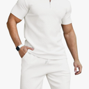 KUYIGO Men's Polo Shirt and Shorts Set Summer Outfits Fashion Casual Short Sleeve Suit for Men 2 Piece Tracksuit Size S