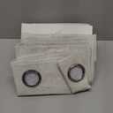 100% Blackout Shield Linen Blackout Curtains for Bedroom 84 Inches Long, Back Tab/Rod Pocket Living Room Drapes, Thermal Insulated Blackout Curtains 2 Panels Set, 50" W x 84" L, Oatmeal