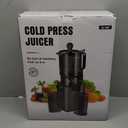 Juicer Machines with 5.8" Large Feed Chute, Cold Press Juicer For Whole Vegetables and Fruits, 400W Professional Slow Masticating juicer Easy to Clean for Batch Juicing (Titanium Gray)
