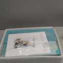 Trironsun Vintage Double Layer Bread Box for Kitchen Counter Bamboo Bread Storage Container Large Capacity Bread Storage Bin (Antique Blue)