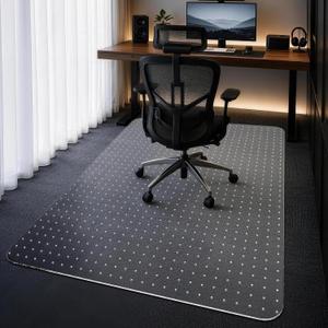 Clear Office Chair Mat 36" x 48" for Low-Pile Carpet