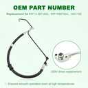Power Steering Pressure Hose Compatible with Honda Accord 1998-2002 V6 3.0L