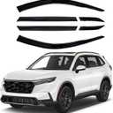 Shatterproof Out-Channel Window Deflectors for Honda CR-V (CRV) 2023 2024 2025 Rain Guards Window Visors for Cars Vent Car Accessories 6 pcs(for CRV 23-25 6-Piece)