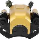 FVRITO Brake Caliper and Pads for 110cc 125cc 150cc 200cc 250cc 196cc 6.5HP Coleman kt196 yerf dog gx150 Kandi Baja RTK200 Go Kart Dune Buggy Taotao Roketa Sunl Kazuma Chinese ATV Quad Golden