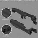 Front Door Armrest Driver Passenger Side (1 Pair) Compatible with Chevy Silverado 1500/ GMC Sierra 1500 2004-2007/ Chevy Avalanche 2004-2006 Accessories Parts Replaces 88981547 88981542 Rh Lh