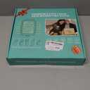 10X 30X Extra Large Magnifying Glass with Light and Stand,7-inch Lighted Magnifier,5 Color Modes Stepless Dimmable,Rectangle Hands-Free Magnifying Glass Desk Lamp for Reading Craft Hobby Close Work LB (Black)