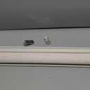 AOSKY Cordless Zebra Blinds for Windows Pull Down Roller Window Shades Dual Layer Light Filtering Privacy for Day and Night, Free-Stop Door Shades for Home Easy to Install Linen Cream 37" W X 72" H