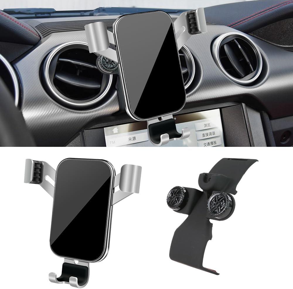 Car Phone Holder for Ford Mustang 2015 2016 2017 2018 2019 2020 2021 2022 2023 & Coupe Convertible Mach 1 GT Bullitt EcoBoost Auto Accessories Cell Phones Mount Cellphone Mobile Cradle Bracket