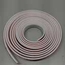 moonoom 20 Ft x 1.6''Wall Decoration Molding Trim,Self-Adhesive 3D Chair Rail Panel Molding, Flexible DIY Wall Trim for Walls Mirror Window Frame and Home Decoration (White)