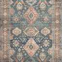 Loloi II Skye Collection SKY-10 Sea/Rust 2'-3" x 3'-9" Accent Rug