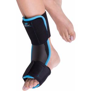 DonJoy DA161FB01-BLK-S/M Plantar Fasciitis Night Splint, Rigid Support for Maximum Stretch, Pain Relief, Achilles Tendonitis, Lightweight