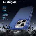 ArtsEvo Strong Magnetic for iPhone 15 Pro Max Case, Compatible with MagSafe, 360 Military-Grade Protection, Slim Translucent Matte Phone Case, Blue