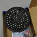 High Pressure Shower Head  AntiClogging Silicone Nozzles  2.5 GPM Removable Restrictor  Easy Clean Adjustable Replacement  easy to install with Plumbers Tape  6 inch  Oil Rubbed Bronze Finish