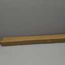 Black Metal Bars, Pack of 6
