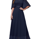 DRESSTELLS Womans Wedding Guest Formal Dress, 2025 Summer Bridesmaid Party Long Prom Church Dresses, 2XL