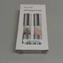 FORLIM Salt and Pepper Grinder Set with Dust Cover, Manual Pepper Mill with Adjustable Coarseness, Brushed Stainless Steel, Ceramic grinding core, 4.7oz Large Capacity, Spice Grinder (Set/Silver)