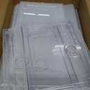 6 Pack Upgrade Harder Shoe Organizer, Shoe Storage With Magnetic Front Door, Clear Shoe Boxes Foldable Space-Saving Shoe Rack for Sneaker Boot Container, White