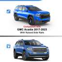 FengYu 300lb Lockable Roof Rack Cross Bars Compatible with GMC Acadia 2017 2018 2019 2020 2021 2022 2023,Heavy Duty Aluminum Roof Rails Crossbars Cargo Bars Canoe Rooftop Black Carrier Luggage