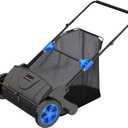 21 Inch Leaf & Lawn Sweeper Push Powered Garden Sweeper for Grass Clippings, Leaves & Debris Manual Push Yard Sweeper