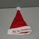 Iioscre My First Christmas Hat Baby Santa Hat, Plush Infant Xmas Holiday Luxury Soft Santa Claus