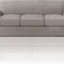 PrinceDeco T Cushion Sofa Slipcover 4 Pieces Sofa Covers for T Cushion Couch Soft Sofa Slip Covers Furniture Protector with 3 Individual T Shape Seat Covers Width Up to 88 Inch, Taupe