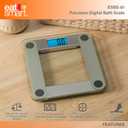 Eat Smart Digital Bathroom Scale with Extra Large Easy to Read Lighted Display, Weight Tracking, Includes Body Tape, Grey and Clear
