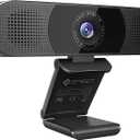 EMEET C980 PRO 3-in-1 1080P Webcam with Microphone and Speaker, 60-98 Wide Angle Webcam w/ 4 Noise Cancel Mics, 2 Speakers, Auto Low Light Correction W/Cover, USB Camera for Online Conference/Class