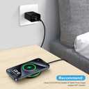 15W Wireless Charger Pad for Motorola Razr 2024 Moto G Stylus 5G 2025 G Power 2025 Edge Edge+ Razr+ X50 Ultra Razr 50 Ultra,Android Wireless Charging Station Mat for Samsung Galaxy S25 S24 S23 S22 S20