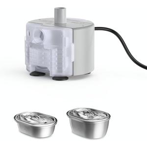 PETLIBRO Replacement Pump for Cat Water Fountain Stainless Steel, Compatible with101oz/3L, Adjustable Water Flow Pet Water Fountain, Super Quiet Dog Water Dispenser