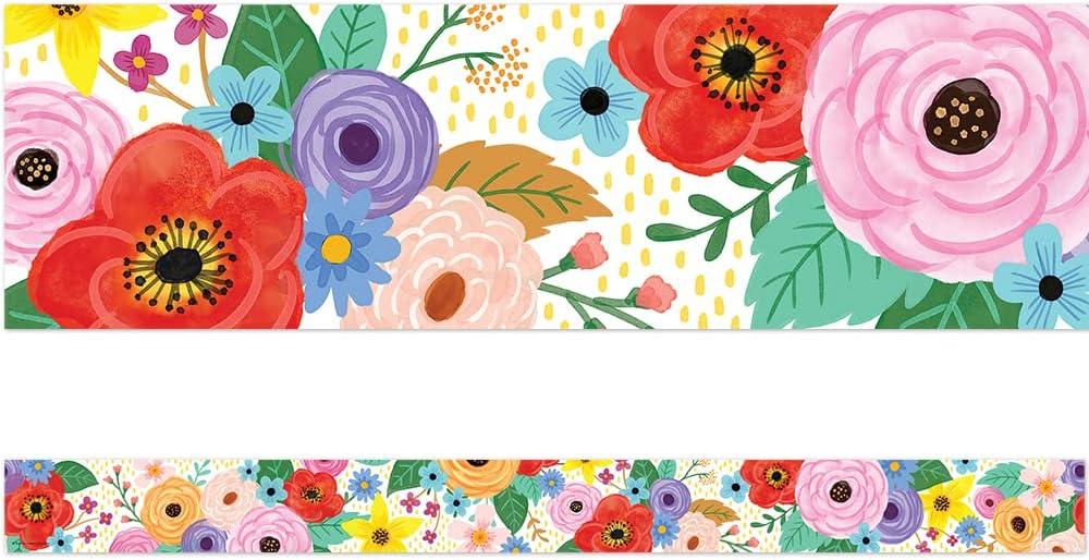 Teacher Created Resources Wildflowers Straight Border Trim (TCR6594)