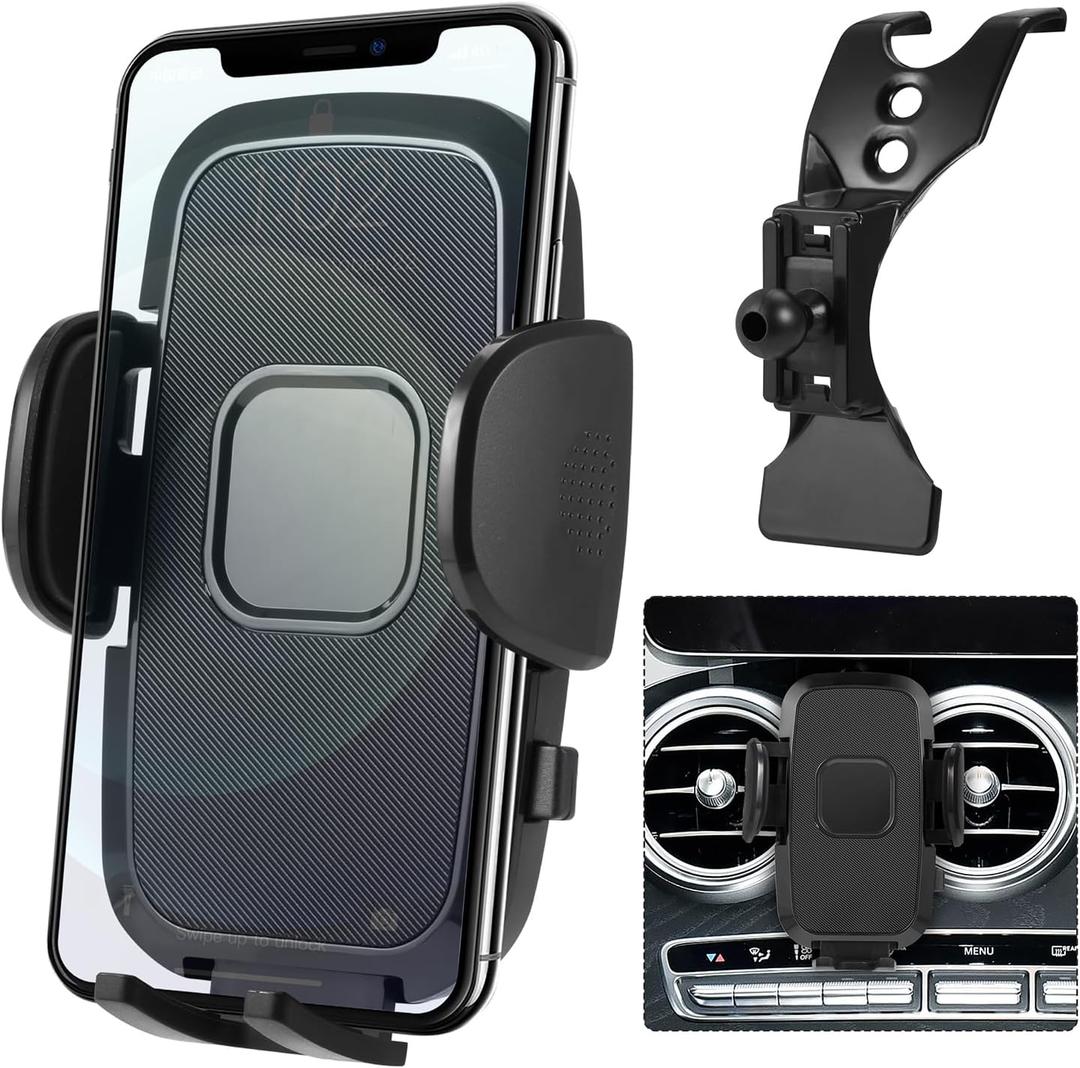 Car Cell Phone Holder Mount for Mercedes Benz C300 C Class 2015-2021 GLC GLC 300 GLC300 2016-2022 Air Vent Accessories, Mobile Phone Stand Compatible with 4.0"-7.0" Cell Phones